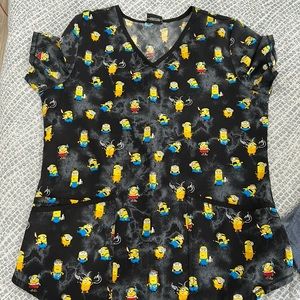 minions scrubs top